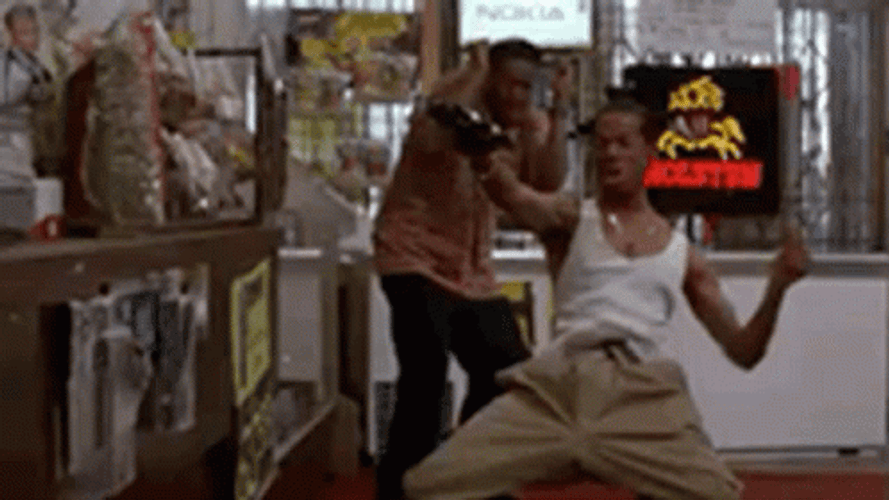 Dont Be A Menace Marlon Wayans Shooting Gun GIF