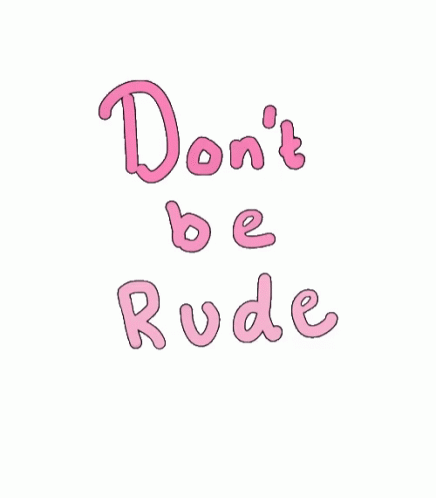 Dont Be Rude Words With Stars GIF