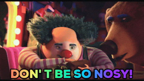 Dont Be So Nosy The Animal Crackers Chesterfield GIF