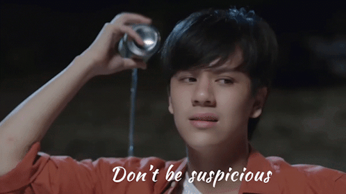 Dont Be Suspicious Bad Buddy Side Eye GIF