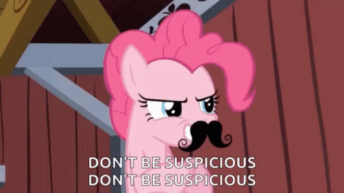 Dont Be Suspicious Pinkie Pie My Little Pony GIF
