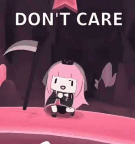 Mori Calliope Dont Care GIF
