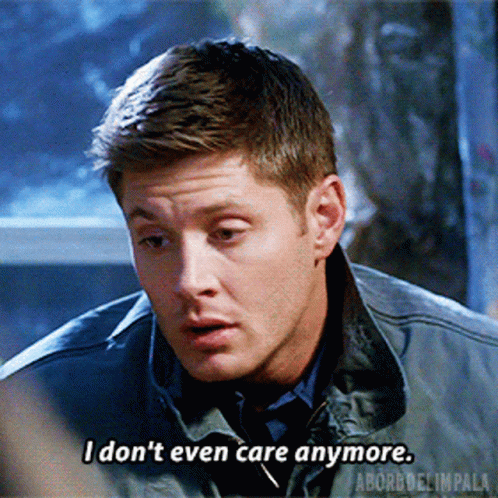 Jensen Ackles Dont Care GIF