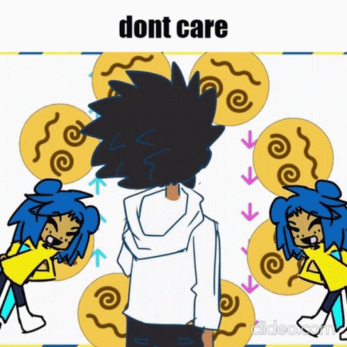 Animated Cartoon Dont Care GIF