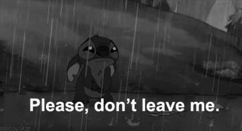 Dont Go Crying Stitch Disney GIF