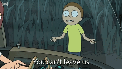 Dont Go Morty Smith Rick And Morty GIF