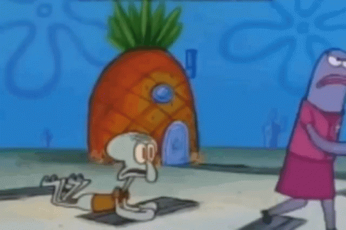 Dont Leave Me Dramatic Squidward GIF