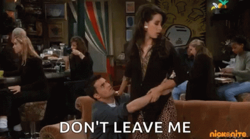 Dont Leave Me Matthew Perry Friends GIF