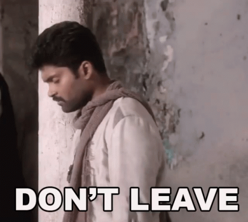 Dont Leave Me Melodramatic Indian Guy GIF