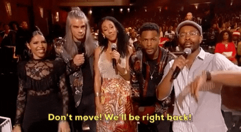 Dont Move Hip Cast Presenters GIF