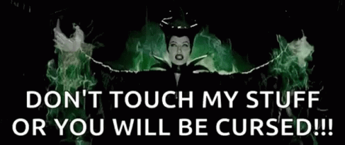 Dont Touch Me Or You Will Be Cursed GIF