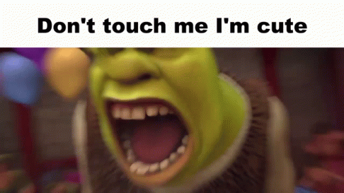 Dont Touch Me Shrek Does The Roar GIF