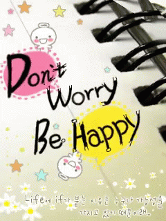 Dont Worry Be Happy Korean Cartoon GIF