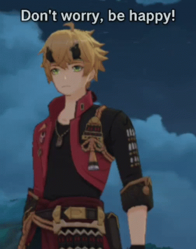 Dont Worry Be Happy Thoma Genshin Impact GIF