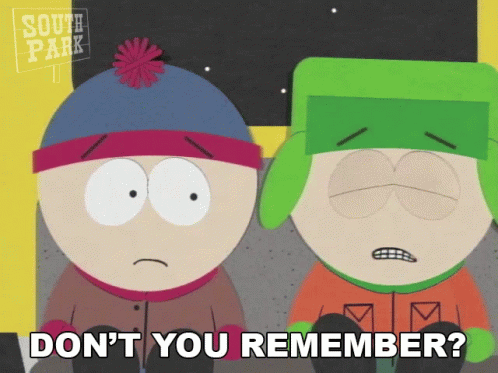 Dont You Remember South Park GIF