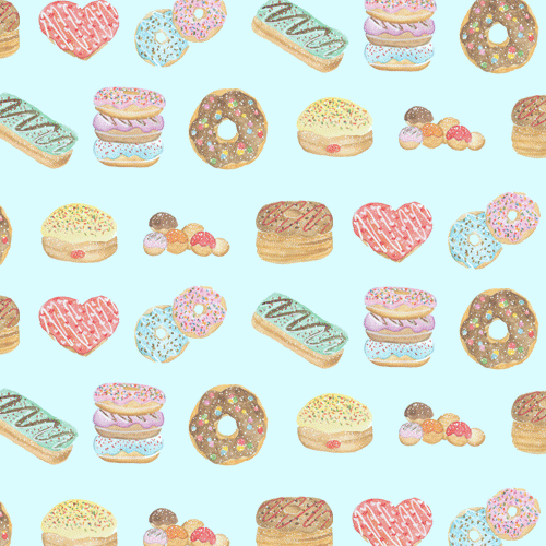 Donut Dogs Rolling Animation GIF
