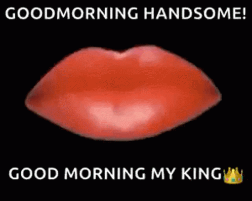 Donut with Kiss and Good Morning My King