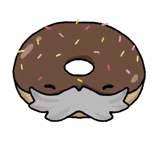 Donut With Sprinkles and Beard