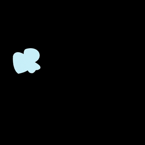 Doodle Blue Drip On Black Background GIF