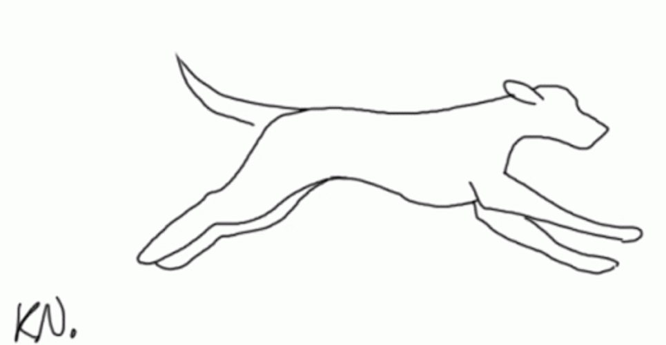 Doodle Dog Running GIF