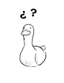 Doodle Duck Question Mark GIF