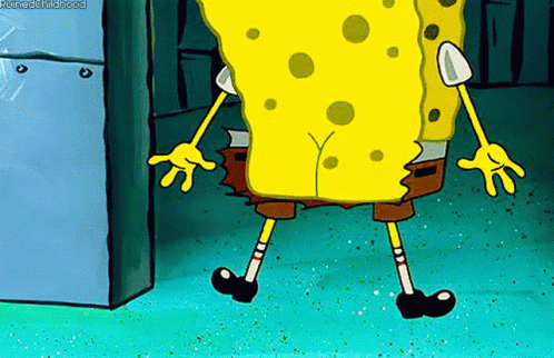 Doodlebob Erase Spongebob Lower Part GIF