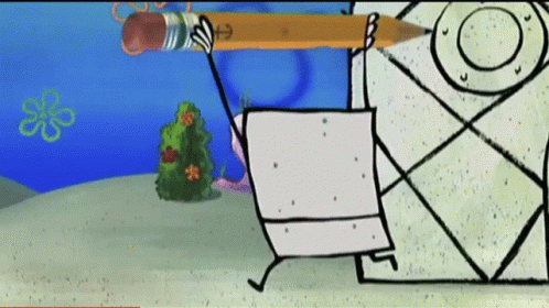 Doodlebob Running Very Fast GIF