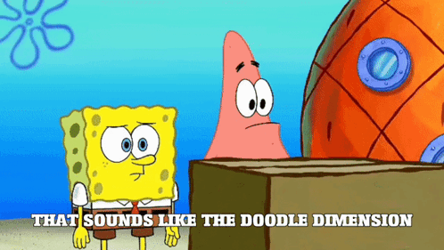 Doodlebob Spongebob Dimension GIF