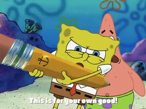Doodlebob This Is For Your Own Good GIF