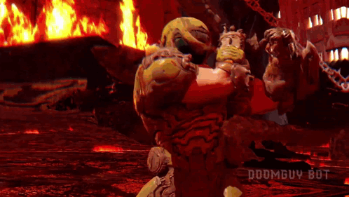 Doom Slayer Battle Stance Image Compilation GIF