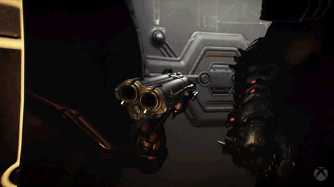 Doom Slayer Grabbing Weapon Doom Eternal GIF