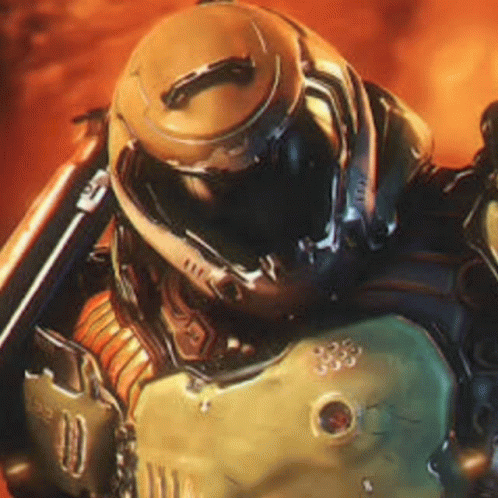 Doom Slayer Praetor Suit Helmet GIF