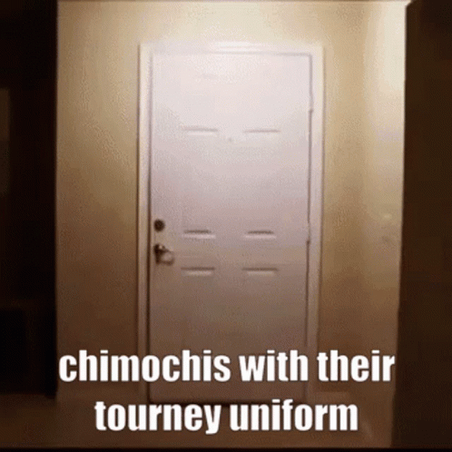 Door with Chimochis Tourney Uniform