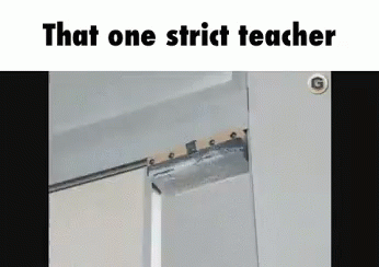 Door With That One Strict Teacher GIF