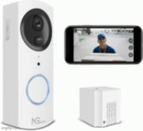 Doorbell Camera Man in Boat on Cell Phone