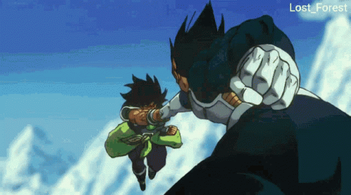 Dope Anime Vegetta Goku Fight GIF