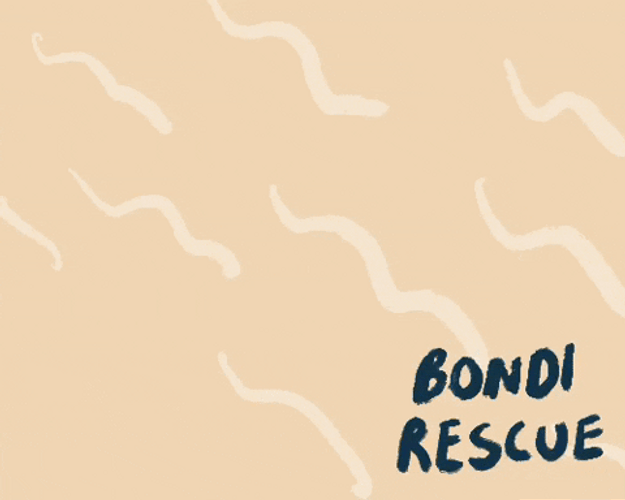 Dope Cartoon Bondi Rescue Animation GIF