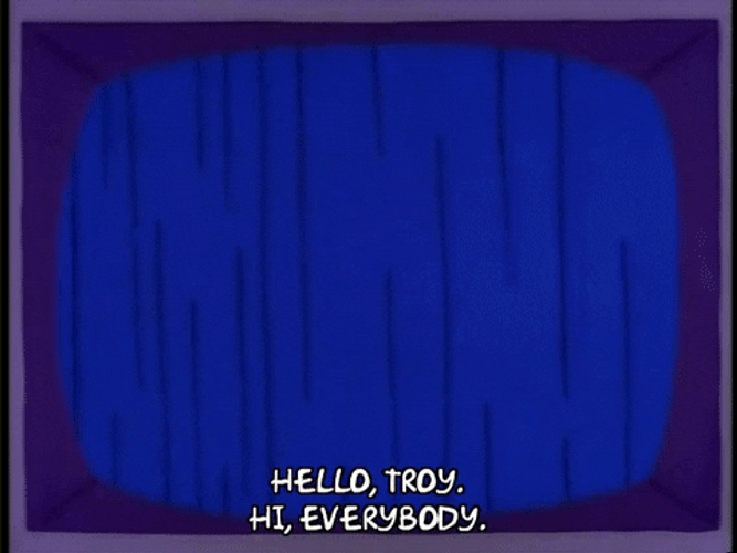 Dope Cartoon Simpson Says Hello GIF