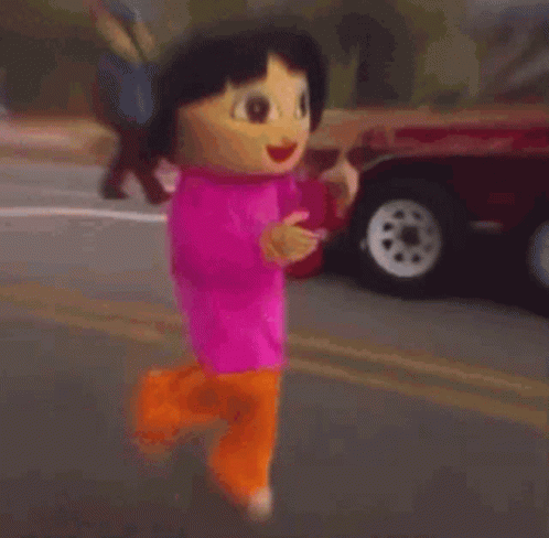 Somebody Wears Dora Costume GIF