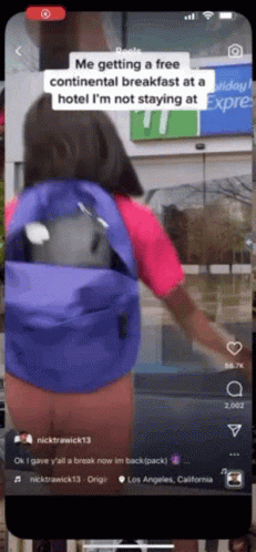 Dora Meme Cosplayer Getting Free Hotel Breakfast GIF