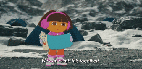 Dora Meme We Can Climb This Together GIF