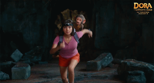 Dora Of The Lost City Of Gold Running GIF