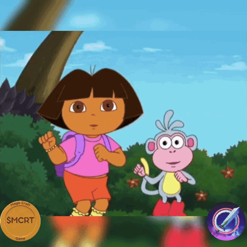 Dora the Explorer and Monkey with Magic Coin
