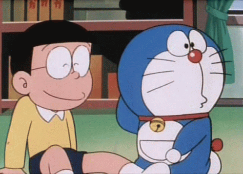 Doraemon Nobita Giggle GIF