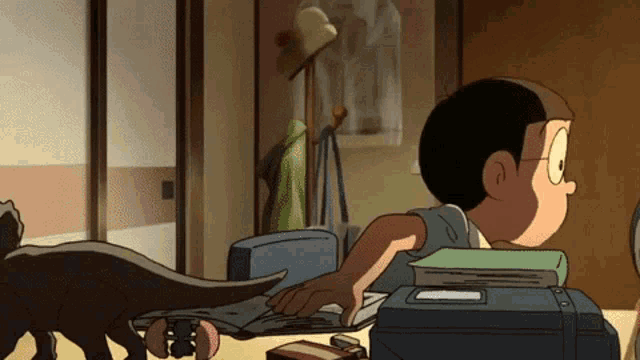 Doraemon Nobita Scared GIF