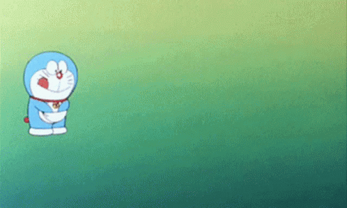 Doraemon Standing in Grass