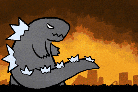 Dorsal Fins Made Godzilla Dance GIF