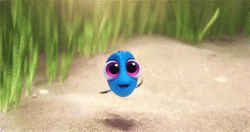 Baby Dory Swimming GIF