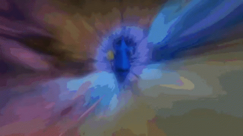 Dory Swimming Away Fast GIF