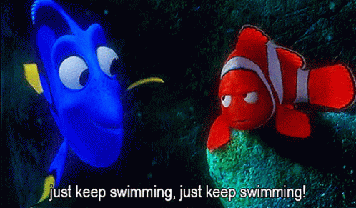 Dory Motivating Nemo GIF